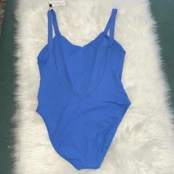 Vitamin A Womens Size 14 DD Mediterranean Blue Leah Sis One-piece Bathing Suit - Picture 7 of 9
